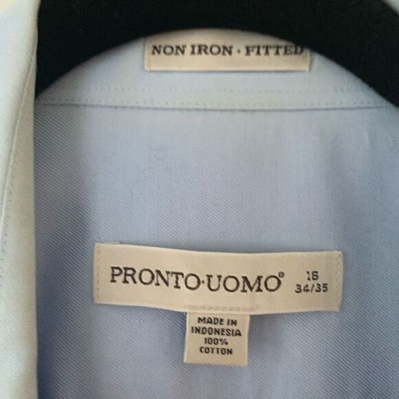 Pronto Uomo | Non-Iron Fitted Dress Shirt - Picture 3 of 10